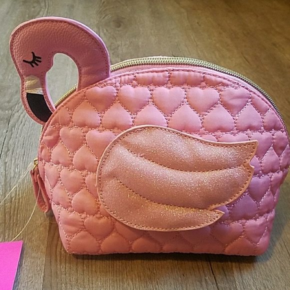 Betsey Johnson Handbags - Betsey Johnson Flamingo makeup bag